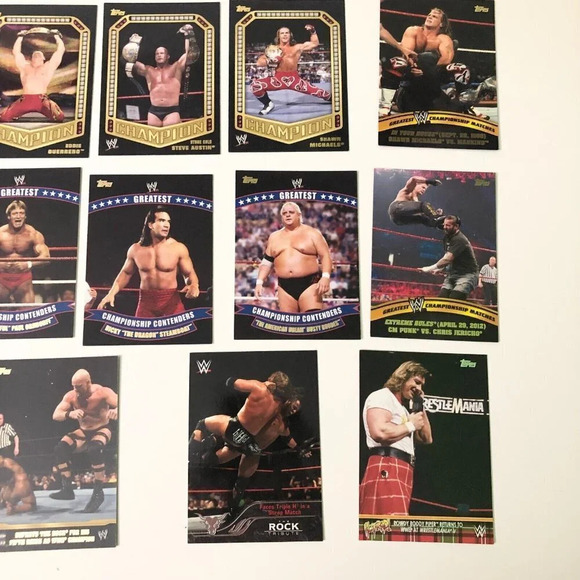 2014 WWE  Topps Lot of 22 Wrestling Cards Championship Contenders Wrestlemania - Picture 5 of 16